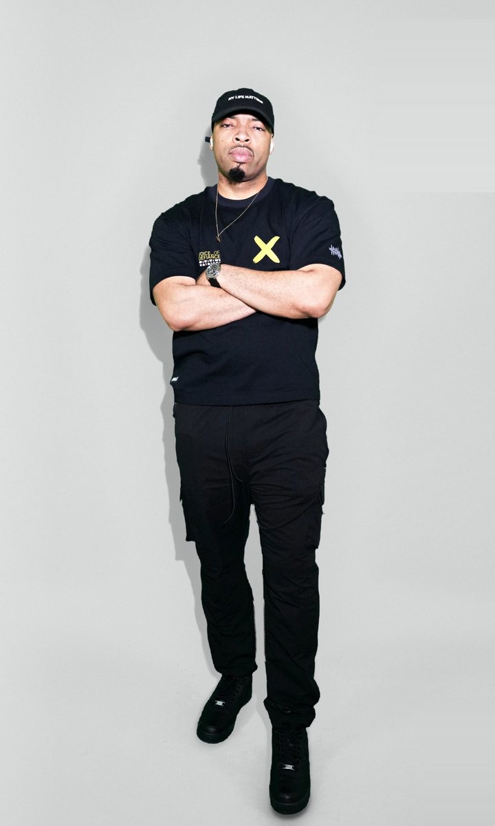 Blair in the SEE IT DEH tee in the Not For Sale studio.